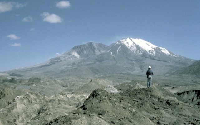 a deposit of avalanche debris